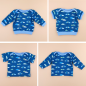 Preview: JULAWI Baby-Shirt Papierschnittmuster Gr44-92