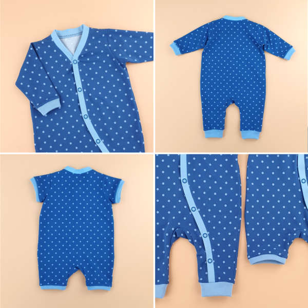 JULAWI Baby-Schlafanzug Papierschnittmusster 1